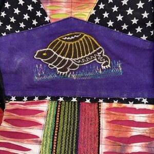 Hippie Rucksack Backpack Patchwork Tie Dye Razor Cut Peace Nepal Ethnic Boho
